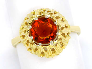 Foto 1 - Damen Ring mit 1,6ct Spitzen Madeira Citrin in 14K Gold, Q0461