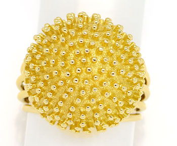 Foto 1 - Außergewöhnlicher Designer-Ring 18K Gelbgold-Handarbeit, S9970